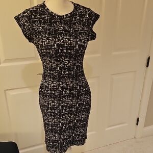 Elegant Black and White Women's Dress